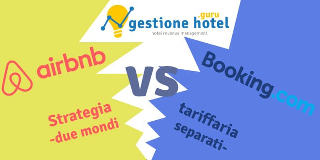 confronto strategie tariffarie airbnb booking